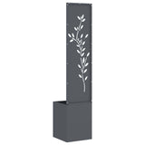 Garden Privacy Screen Floral Anthracite 32 x 32 x 150 cm 876408