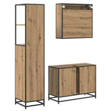 Bathroom Furniture Set 3 pcs Artisan Oak Engineered Wood 3402492