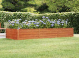 Garden Raised Bed Rusty 240x80x45 cm Corten Steel 151960
