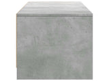 TV Cabinet with LED Concrete 165 x 34 x 40 cm Engineered Wood 8006549