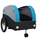 Bike Trailer Black and Blue 45 kg Iron 94156