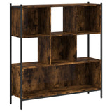 Bookcase Smoked Oak 102x28x172 cm Engineered Wood 3213659