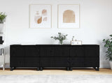 Sideboard 3 pcs Black Oak 60 x 35 x 70 cm 3394577