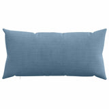Cushion Cover 12 pcs HEERLEN Blue 40 x 80 cm Corduroy 909918