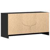 TV Cabinet with LED Black 100x34x50 cm Engineered Wood 852188