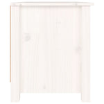 Shoe Cabinet White 70x38x45.5 cm Solid Wood Pine 813780