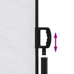 ZNTS Retractable Side Awning White 200x600 cm 4004661