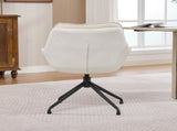 Home office chair, artificial leather armchair, low-seat vanity chair Ideal for living room and W5807P482546