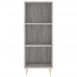 Highboard Grey Sonoma 34.5x34x180 cm Engineered Wood 3199359