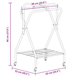 Saddle Rack Foldable Freestanding Black Iron 172442