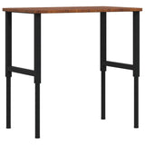 Workbench Dark Brown 100x60x cm Solid Wood Oak Rectangular 3309681