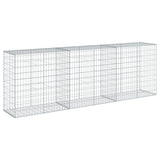Gabion Basket with Cover 300x50x100 cm Galvanised Iron 3295144