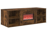 Electric Fireplace Smoked Oak 100 x 37 x 45.5 cm 8020979