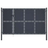 144539 Garden Gate Steel 350x175 cm Anthracite
