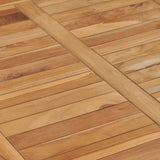 Garden Dining Table 80x80x80 cm Solid Teak Wood 49384