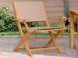 Garden Chairs 2 pcs Taupe Solid Wood Acacia and Fabric 367671