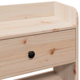 Headboard with Storage 100 cm Solid Wood Pine 855520