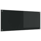 Kitchen Backsplash Black 120 x 50 cm Tempered Glass 42001302