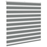 Zebra Blind Dark Grey 140x100 cm Fabric Width 135.9 cm Polyester 4014113