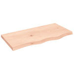 ZNTS Wall Shelf 80x40x cm Untreated Solid Wood Oak 363546