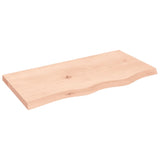 ZNTS Wall Shelf 80x40x cm Untreated Solid Wood Oak 363546