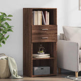 Highboard Brown Oak 50x42.5x124 cm Engineered Wood 846179