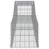 Arched Gabion Baskets 2 pcs 400x50x40/60 cm Galvanised Iron 3146957