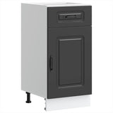 Kitchen Base Cabinet Kalmar Black Engineered Wood 853468