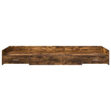 Bed Frame with Headboard Old Wood 75 x 190 cm Engineered Wood 3335259