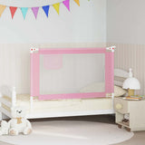Toddler Safety Bed Rail Pink 120x25 cm Fabric 10200