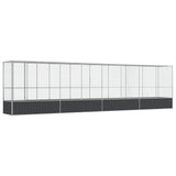 Aviary with Extension Silver 834.5x107x212 cm Steel 3214269