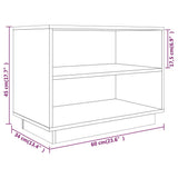 813545 Shoe Cabinet 60x34x45 cm Solid Wood Pine