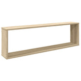 Wall Cube Shelf 2 pcs Sonoma Oak 100x15x30 cm Engineered Wood 807088