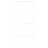 Sliding Door ESG Glass and Aluminium 90x205 cm White 151672