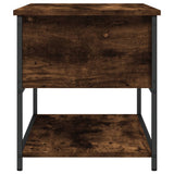 Storage Bench Smoked Oak 70x42.5x47 cm Engineered Wood 839020