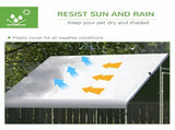 Large Chicken Coop, Galvanised Walk In Chicken Coop Hen House w/ Water-Resist Cover, 3 x 1.7 x 1.9m T3398P347610