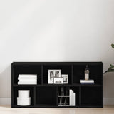 Bookcase Black Oak 50x25x104 cm Engineered Wood 862470
