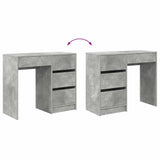 Desk Concrete Grey 90 x 37.5 x 75 cm Engineered Wood 869493