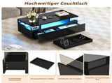 90 x 45 x 35.5 cm Coffee table tray, high-gloss coffee table for the living room, sofa table N605P388084S
