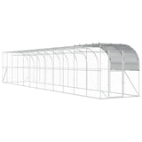 Against Wall Chicken Coop Silver 1200 x 200 x 215 cm 3434745