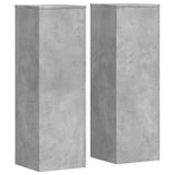 Plant Stands 2 pcs Concrete Grey 33x33x100 cm Engineered Wood 3307885