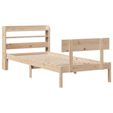 Bed Frame without Mattress 90x200 cm Solid Wood Pine 3306613