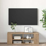 TV Cabinet Set Artisan Oak 102 x 35 x 35 cm Engineered Wood 875126