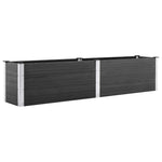 Garden Raised Bed 250x50x54 cm WPC Grey 49057