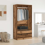 Wardrobe Old Wood 100x50x200 cm Engineered Wood 3318626