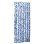 ZNTS Insect Curtain Blue, White and Silver 100x220 cm Chenille 284275