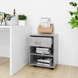 Rolling Cabinet Concrete Grey 46x36x59 cm Engineered Wood 808471