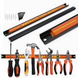 ZNTS 6 x18"Heavy Duty Magnetic Tool Bar Storage Holder Rack Garage Wall Holder Strips 70240097