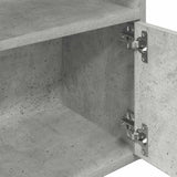 Bookcase Concrete Grey 31x24x127 cm Engineered Wood 860349