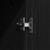Wardrobe Black Oak 80 x 52 x 180 cm Engineered Wood 862437